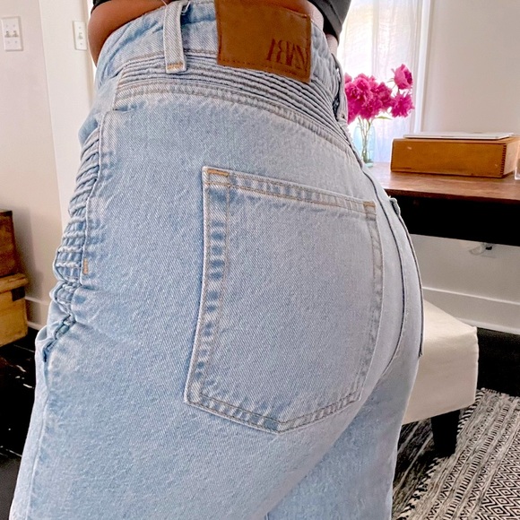 Zara Mom got biker jeans Z1975 size 4 - Picture 2 of 11